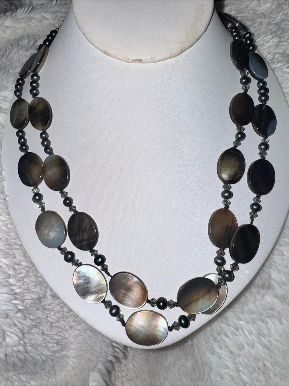 Vintage Sterling, Black Lip(Abalone) Shell, Freshwater Pearl & Mother of Pearl